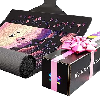 Puzzlup Roll-Up Puzzle Mat - Up to 5000 Pieces - 46 x 67in - Gift Packaging | Neoprene, non-slip base & soft top | Roll-and-lock closure | Gift-ready | Premium puzzle accessory