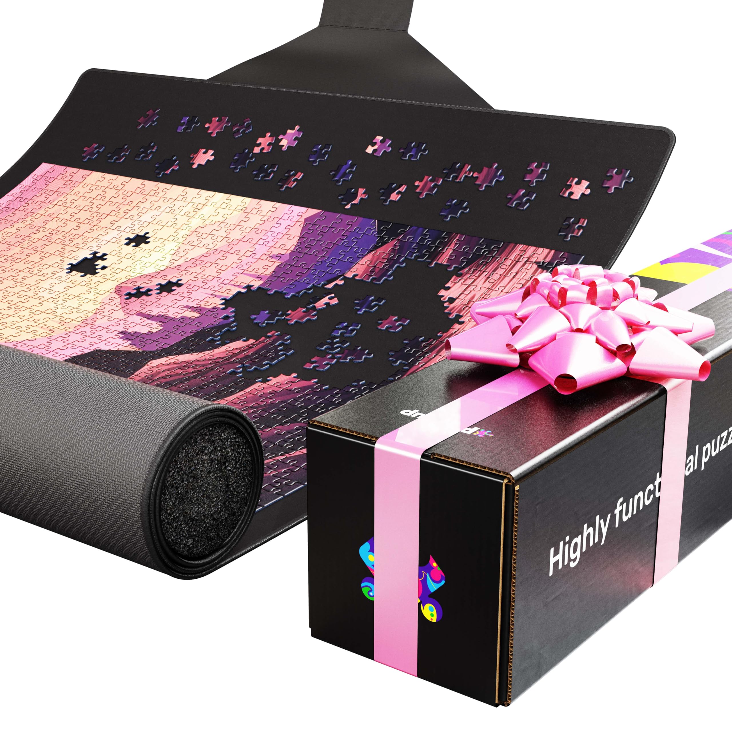 Puzzlup Roll-Up Puzzle Mat - Up to 5000 Pieces - 46 x 67in - Gift Packaging | Ne