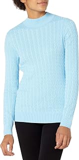 Amazon Essentials Women's Lightweight Long Sleeve Cable Knit Pullover