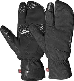 GripGrab Nordic 2 Windproof Deep Winter 3 Fingers Lobster Thermal Padded Cycling Gloves, Winter Unisex Adult