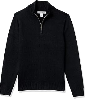 Amazon Essentials Mens Long-Sleeve Soft Touch Quarter-Zip Sweater