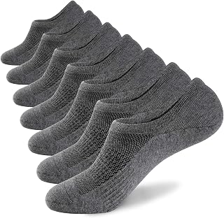 WANDER No Show Socks Mens 7 Pair Thin Non Slip Invisible Cotton Durable Sox