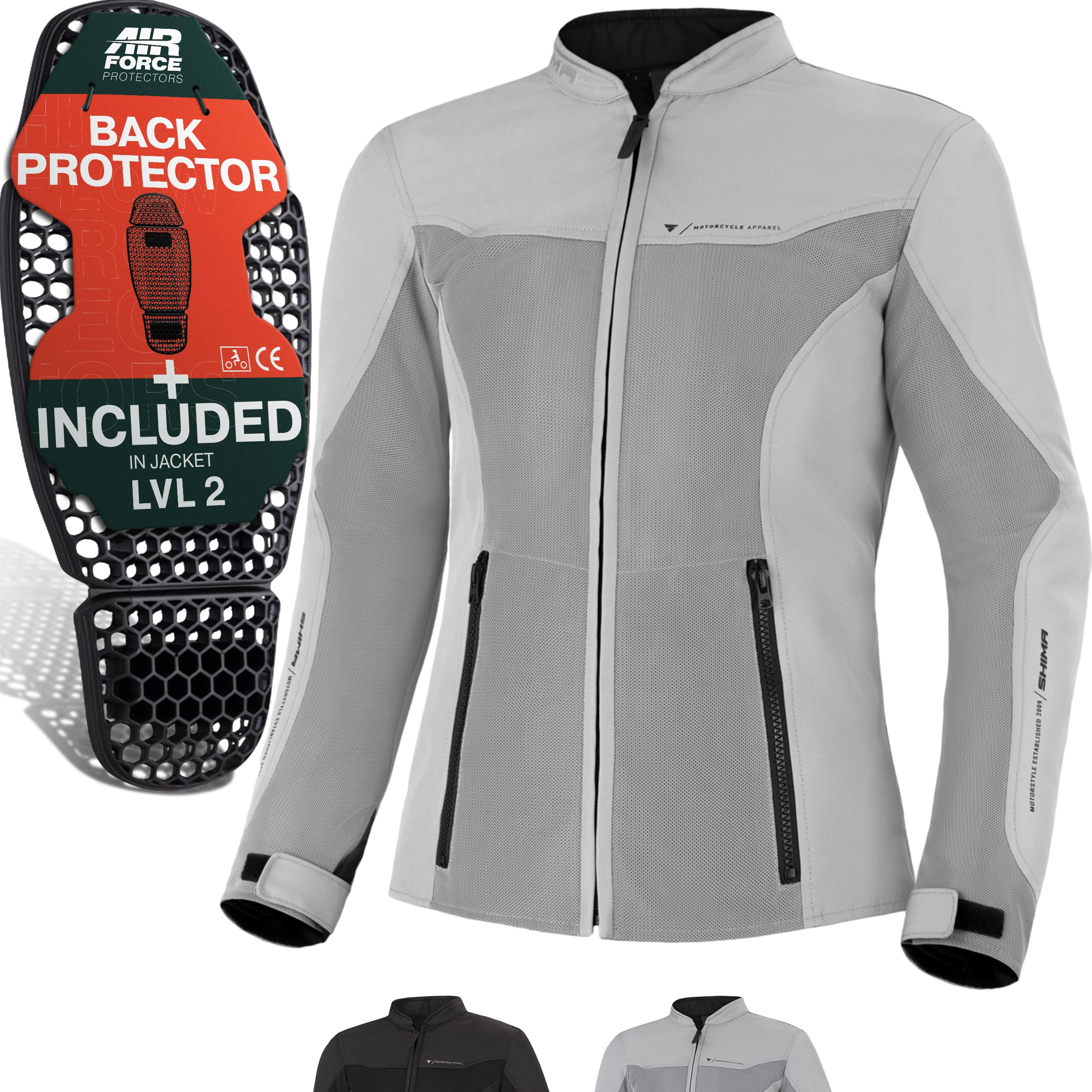 SHIMA Openair Lady Women Motorbike Jacket Lightweight Breathable Summer Mesh Wom