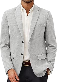 PJ PAUL JONES Men's Casual Knit Sport Coat Lightweight Blazer Jacket