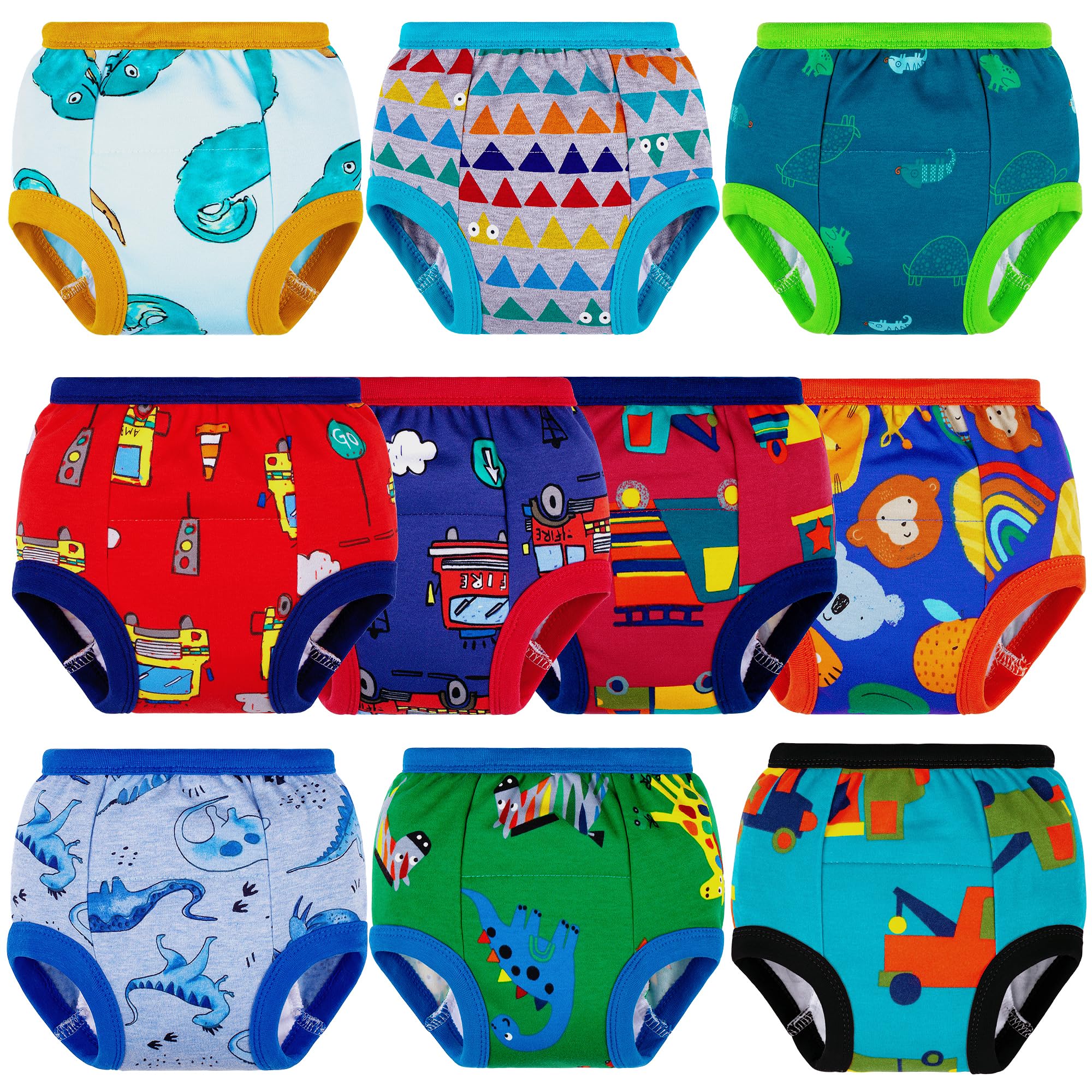 BIG ELEPHANT Toddler Potty Training Underwear, Cotton Training Pants