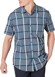 Amazon Essentials Mens Regular-Fit Short-Sleeve Poplin Shirt