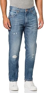 Wrangler - Men's Jeans - Straight Fit Regular - Greensboro - Light Blue Fade