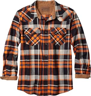 Legendary Whitetails Mens Western Button Up Brushed Cotton Flannel Shirt