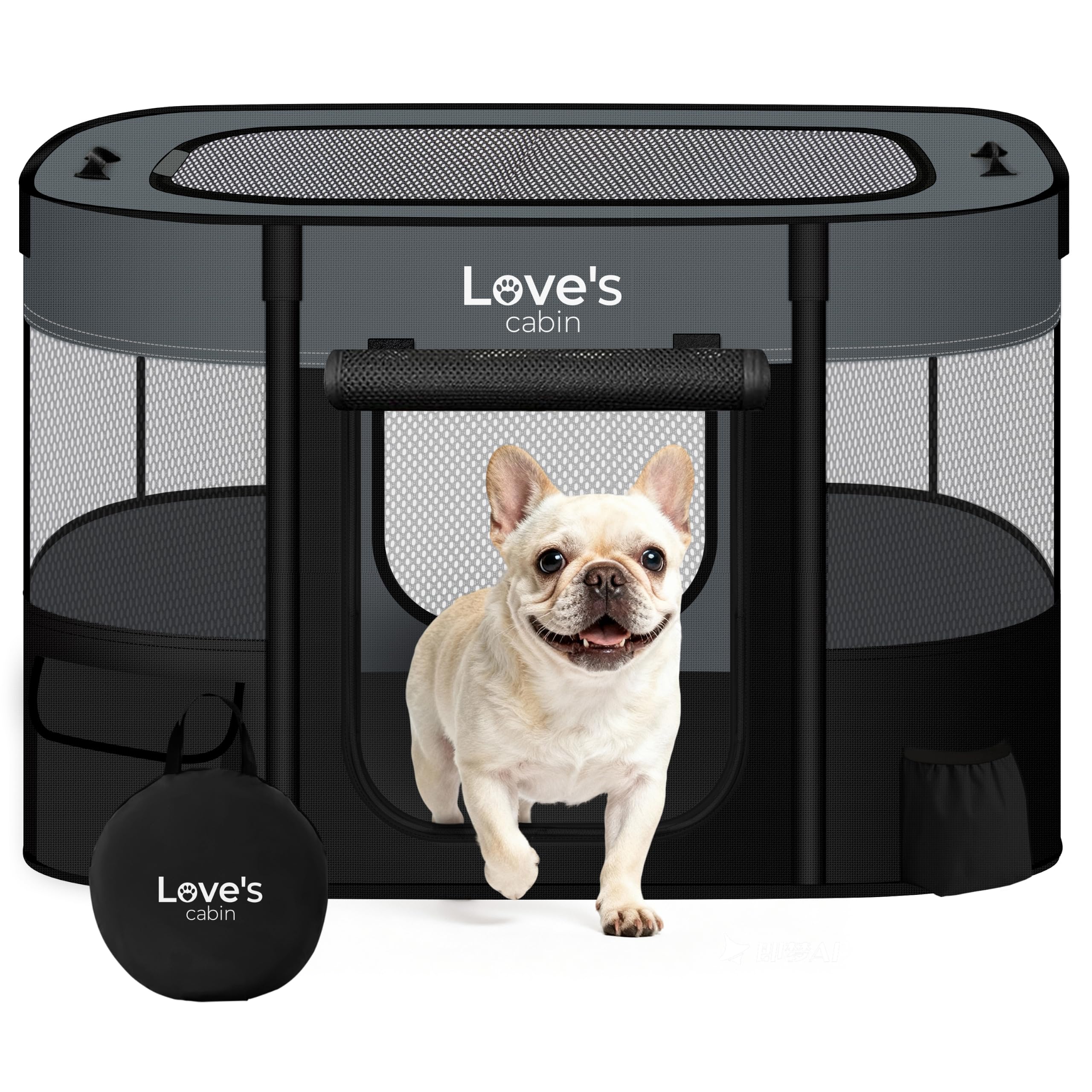 Love's cabin Pet Puppy Dog Playpen, Medium Dog Tent Crates Cage Indoor/Outdoor, 