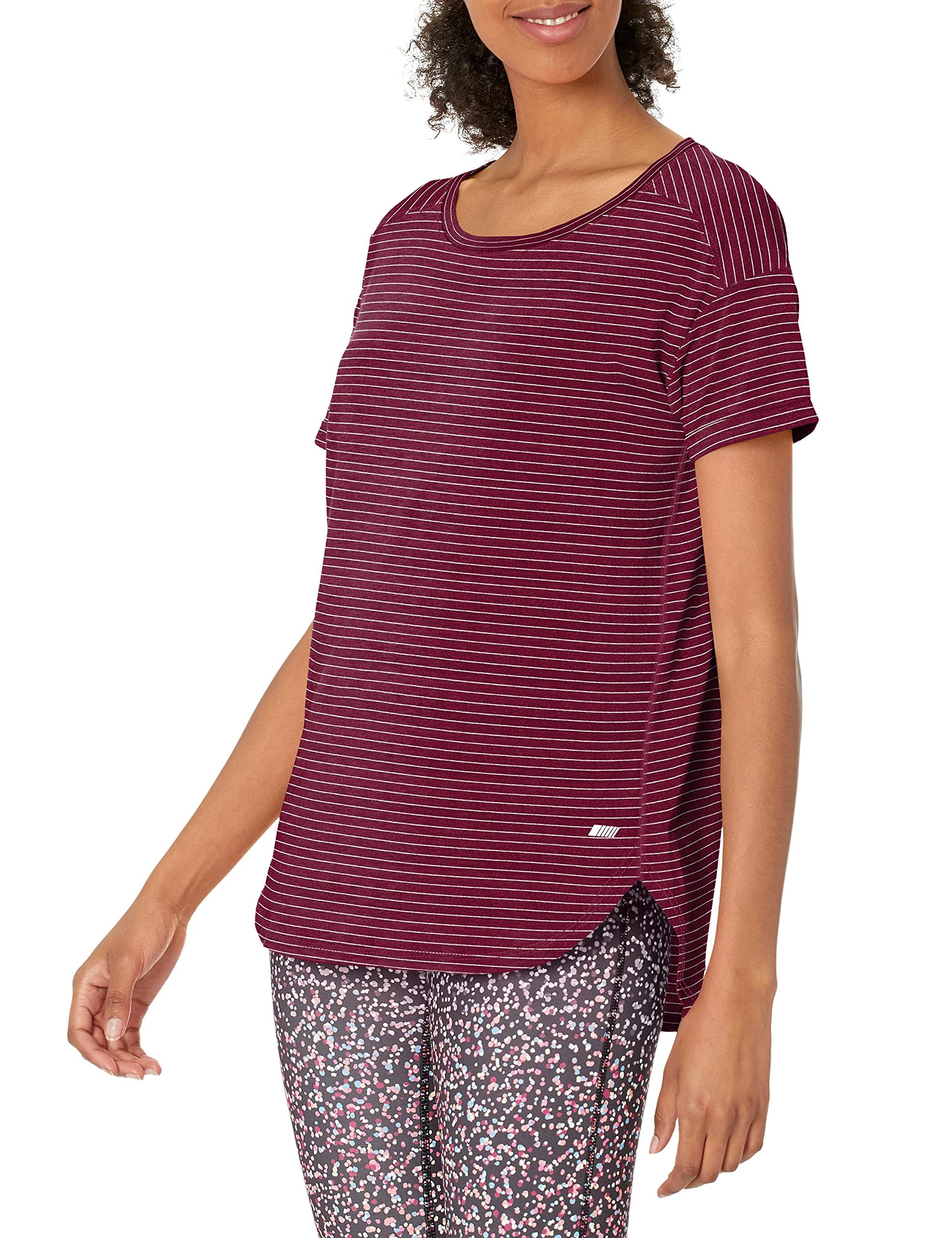 Amazon Essentials Ladies Lightweight Crew Neck Relaxed Fit Fitness T-Shirt (Plus