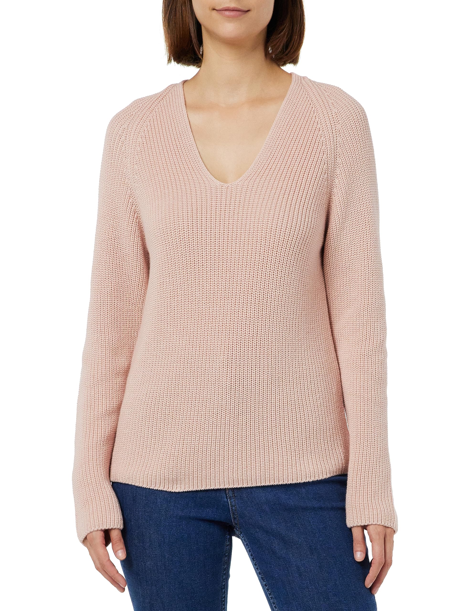 Marc OPolo Women's Organic Cotton Knitted Pullover with V Neck