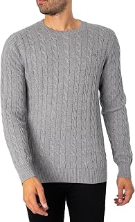 GANT Jersey de algodón con cuello en C para hombre (1 unidad)