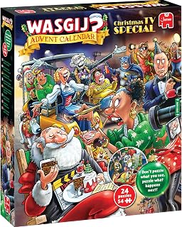 Wasgij Christmas Puzzle Advent Calendar 2026 – 24x54 Piece Jigsaw Countdown | Unique & Fun Jigsaw Puzzles Advent Calendar - Gifts for Adults - Funny 54 Piece Jigsaws - 24 Day Christmas Countdown Activity