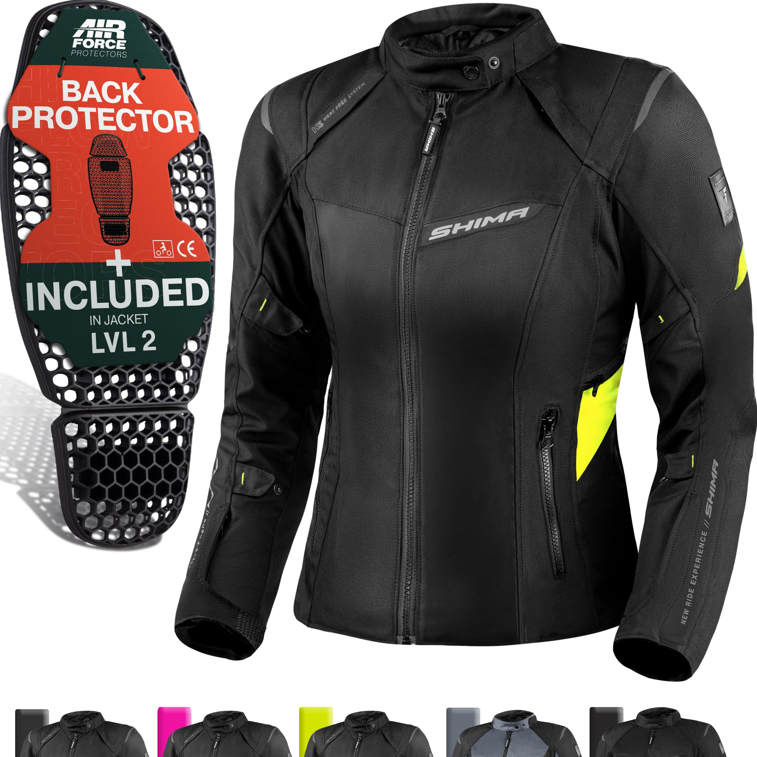 SHIMA Rush 2.0 Motorcycle Pants Jacket Women Men AirForce Protector Motorcycle S