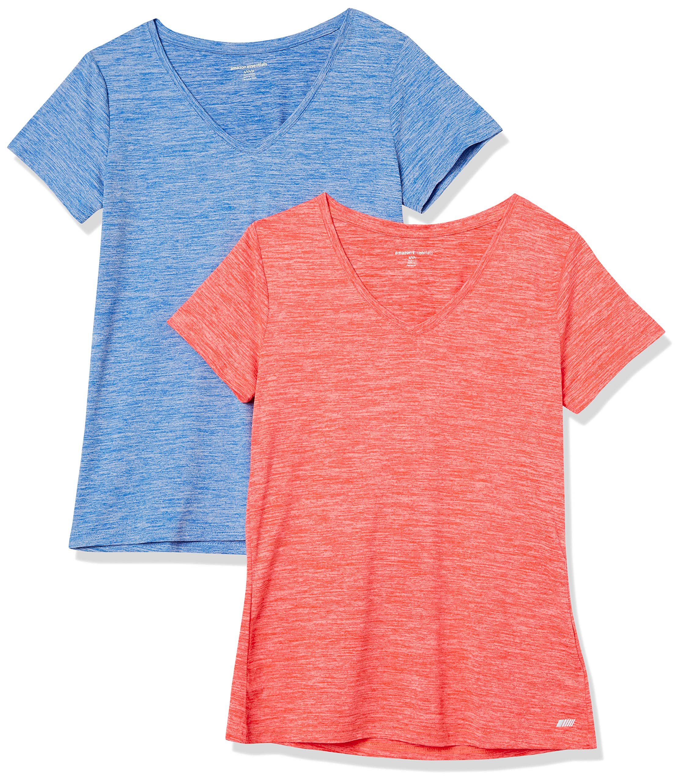 Amazon Essentials Camisetas de Tejido Elástico, Manga Corta y Secado Rápido, Cor