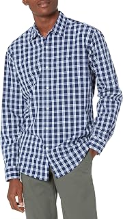 Amazon Essentials Men's Long Sleeve Casual Poplin Shirt