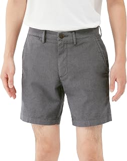 Amazon Essentials Oxford Shorts, 7.1 inches (18 cm), Lightweight, Slim Fit, Comfort Stretch, Men's