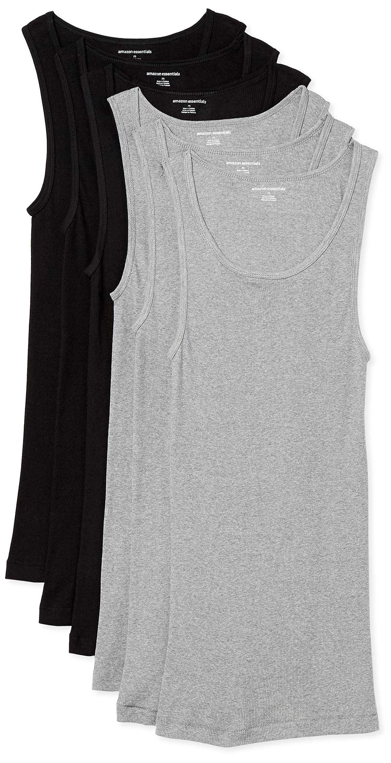 Amazon Essentials Men Lightweight Sleeveless Undershirts