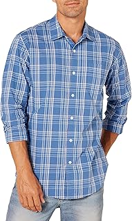 Amazon Essentials Men's Long Sleeve Casual Poplin Shirt