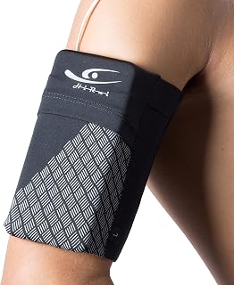 HiRui Universal Sports Armband Cell Phone Armband Sleeves Running Armband for Exercise Workout, Compatible with iPhone 18Pro/18Pro Max/17Pro/17/16/15 Samsung Galaxy All Phones (Large, Black)