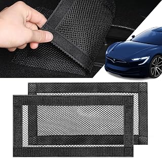SARDVISA 2-Pack Rear Air Vent Covers for Tesla Model 3 and Model Y | 2 Mesh Rear-Seat Vent Covers Help Block Coins, Rings and Debris While Maintaining Airflow in Compatible Tesla Vehicles