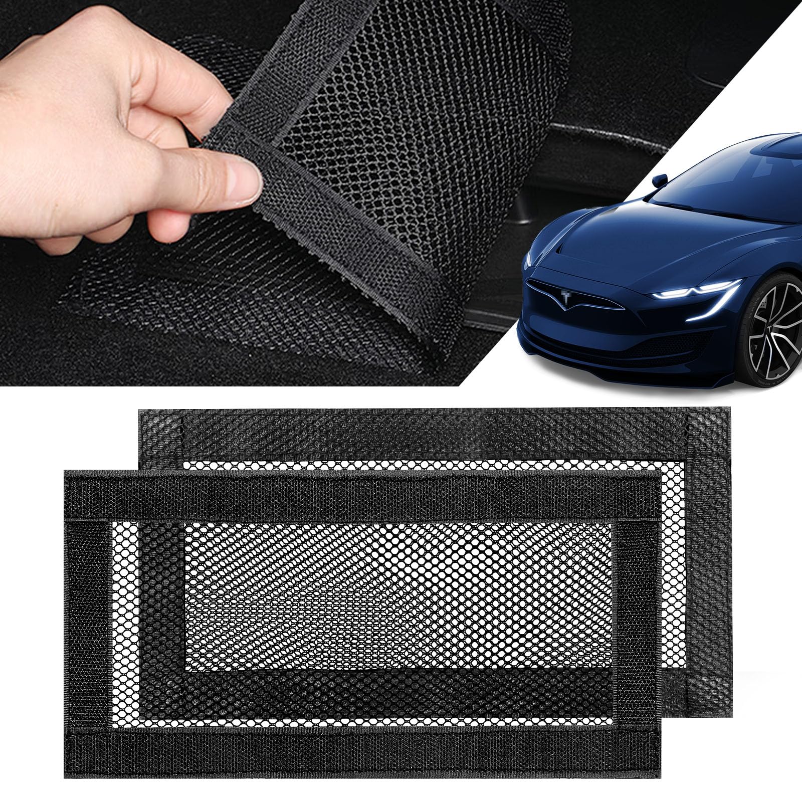 SARDVISA 2-Pack Rear Air Vent Covers for Tesla Model 3 and Model Y | 2 Mesh Rear