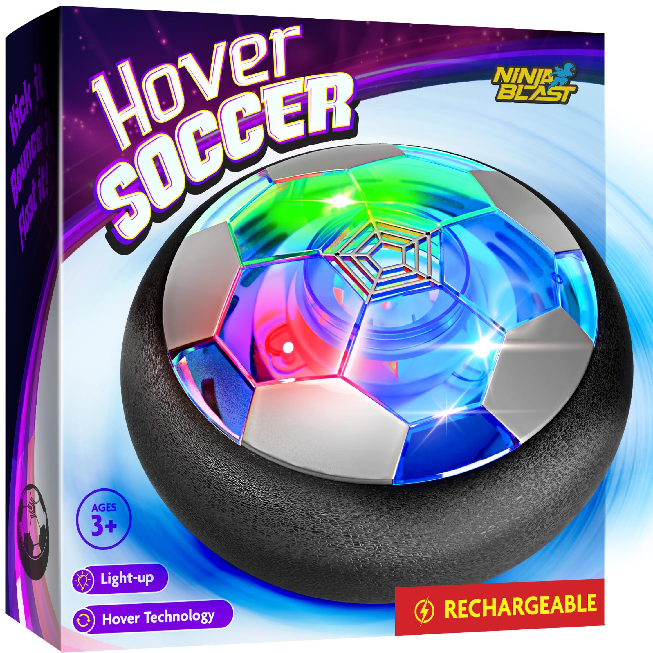 Ninja Blast Hover Soccer Ball for Kids - Boy Birthday Gifts - Indoor Toy Games G