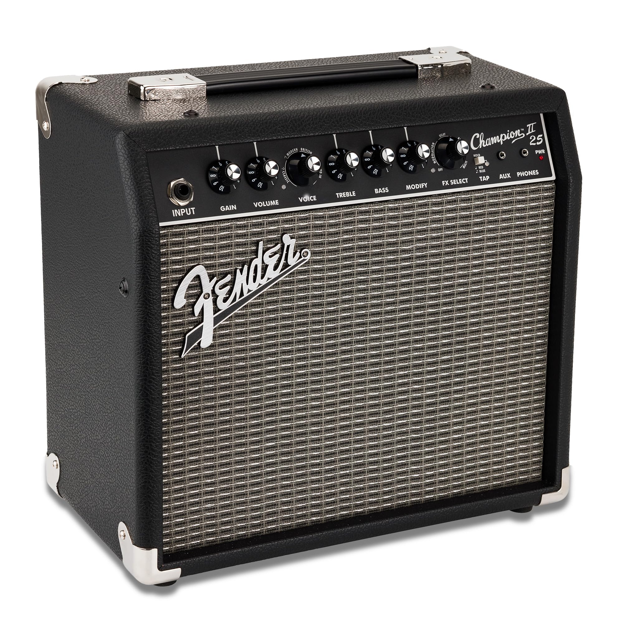 Fender Champion II 25 Watt Electric Guitar Combo Amp, Speaker, USB & Aux | Begin