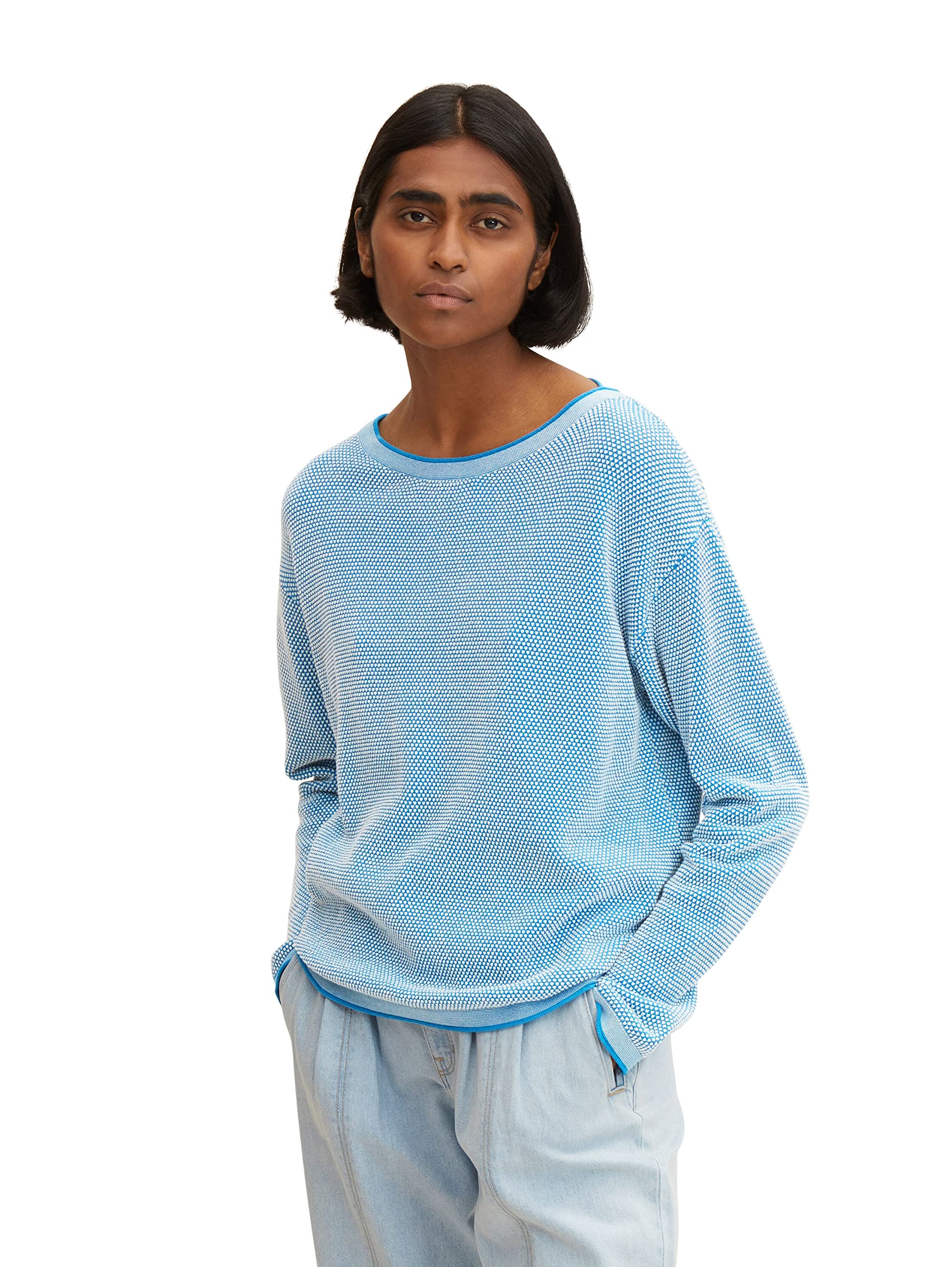 Tom Tailor 1033125 Women's Knitted Sweater with Structure (Pack of 1)