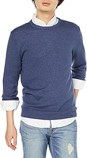 Amazon Essentials Men's Long-Sleeved Crew Neck Pullover, 100% Cotton, Available in Large and Heavy