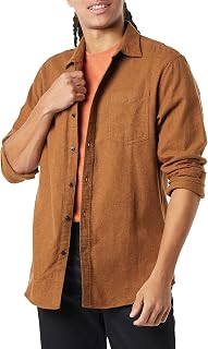 Amazon Essentials Men's Flannel Shirt with Long Sleeves