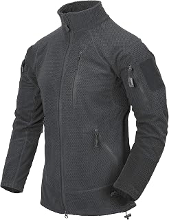 Helikon-Tex Alpha Tactical Veste en polaire avec grille, Gris (gris ombré), XS