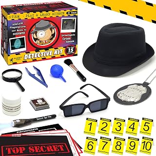 Spy Kit for Kids, Detective Kit with Spy Toys and Secret Agent Set