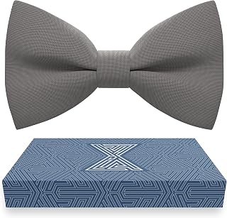 BOW TIE HOUSE Mens Bowties Pre-tied Shape Clip on Bowtie Solid Men Formal Wear for kids, baby boys, toddler any age bow ties