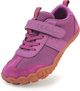 KUBUA Kids Barefoot Shoes Boys Girls Wide Toe Box Zero Drop Sneakers