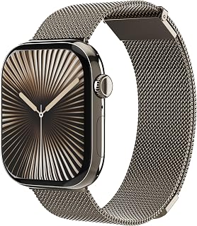 VONMÄHLEN Milanese Loop 2 Smart Stainless Steel Band with Magnetic Clasp Adjustable High Quality Compatible with Apple Watch