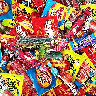 Assorted Candy Variety Pack 5 lb Bulk, Individually Wrapped Candy Bag | Chewy, Hard, Sour, Gummy Mixed Candy for Pinata, Goodie Bags, Parade, Halloween, Party Favors, Office Snacks, Gifting