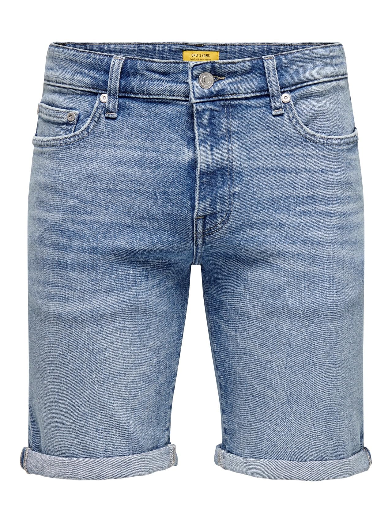Only & Sons Men's Denim Shorts Capri O&S 3/4 Pants Bermuda Summer Short Casual T