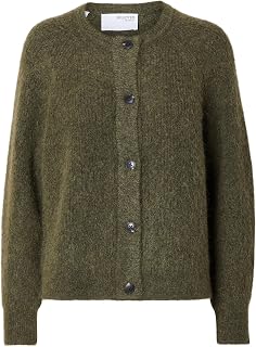 SELECTED FEMME Slflulu Ls Knit Short Cardigan B Noos