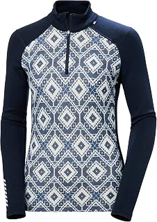 Helly Hansen LIFA Women's Merino Midweight Graphic Half Zip Thermal T-Shirt