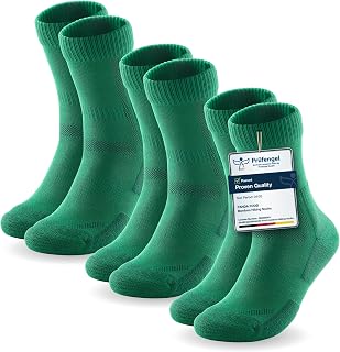 PANDA FOOD 3 Pairs Premium Bamboo Walking Socks, Anti Blister, Warm Breathable Work Hiking Socks Unisex for Men and Women