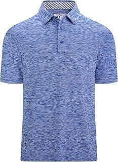 Alex Vando Mens Golf Casual Short Sleeve Polo Shirt Moisture Wicking Quick Dry