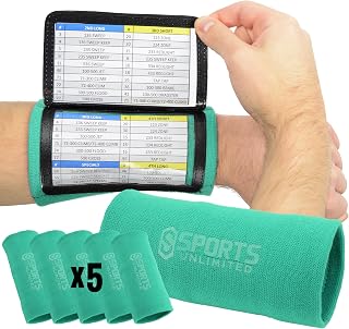 Sports Unlimited Triple Wristbands for Adults, Football Bracelets for Gaming, Baseball Bracelets, QB Armbands