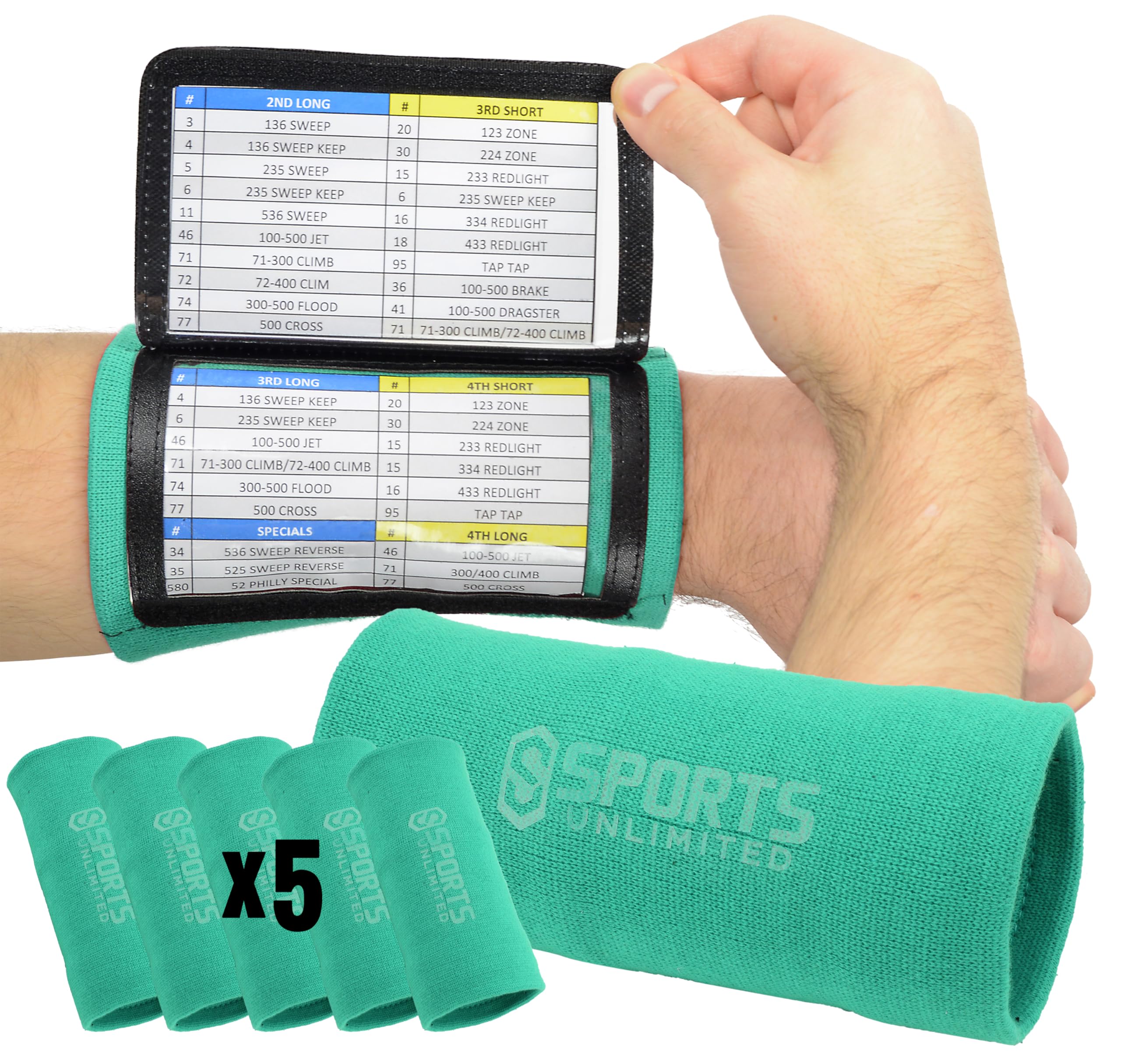 Sports Unlimited Triple Wristbands for Adults, Football Bracelets for Gaming, Ba