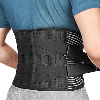 FREETOO Lumbar Posture Bandage, Back Band Adjustment for Men and Women, Postural Lumbar Belt Use for Sport