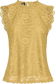 PIECES Sleeveless Top PCOLLINE Lace