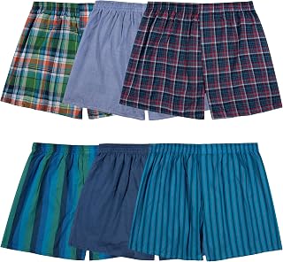 Fruit of the Loom Big Man Fashion Plaid Boxer Porcelain Bead
