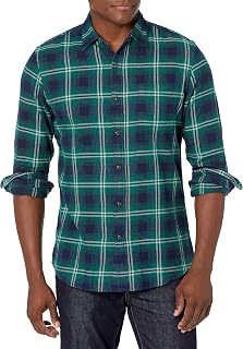 Amazon Essentials Men's Slim Long Sleeve Flannel Shirt