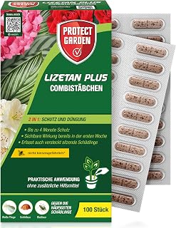 Protect Garden Lizetan Plus Combi Sticks Pest Free Pack of 100 | Control Aphids, Mealybugs, Thrips, Spider Mites, Whitefly & Scale Insects - NutriONE Fertiliser Sticks for