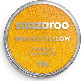 Snazaroo - Face and Body Paint, 18 ml, Sparkle Yellow